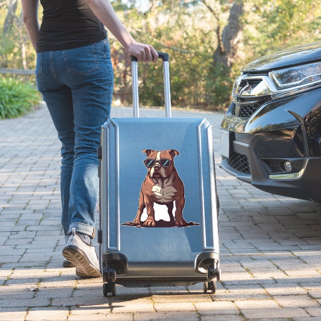 Sticker Cadeaux du propriétaire de Pitbull (Valise Insitu)