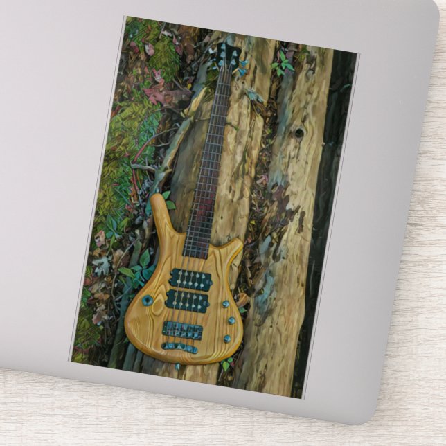 Sticker Cadeaux pour un musicien guitariste (Détail)