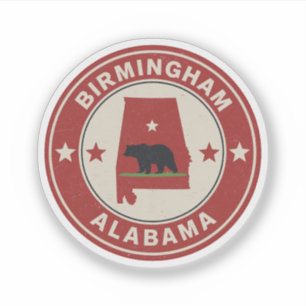 Sticker Cadeaux vintage de Birmingham, Alabama