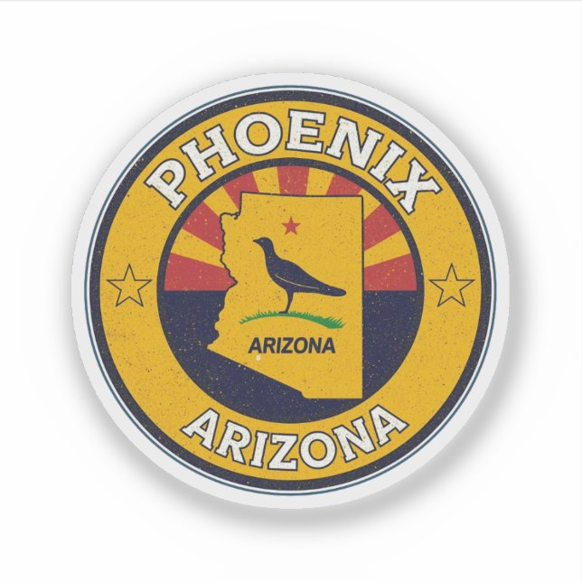 Sticker Cadeaux vintage Phoenix, Arizona (Devant)