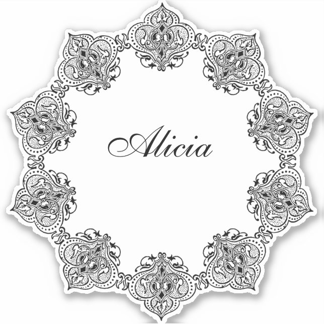 Sticker Cadre de défilement vintage (Devant)