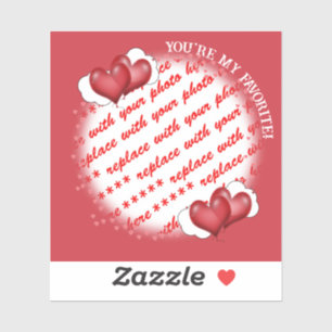 Sticker Cadre photo Balloon Hearts