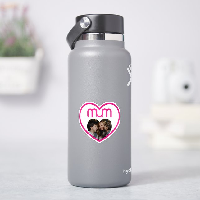 Sticker Cadre photo MAMAN Rose Amour (HydroFlask)