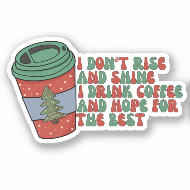 Sticker Café de Noël (Devant)