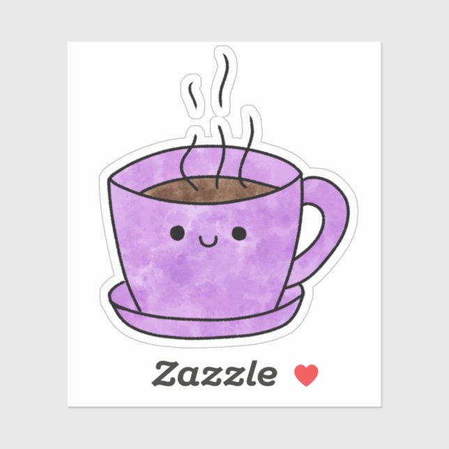 Sticker Café délicieux (Feuille)