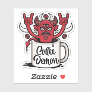 Sticker Café Demon