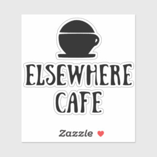 Sticker Café Elsewhere V1 Mode Clair