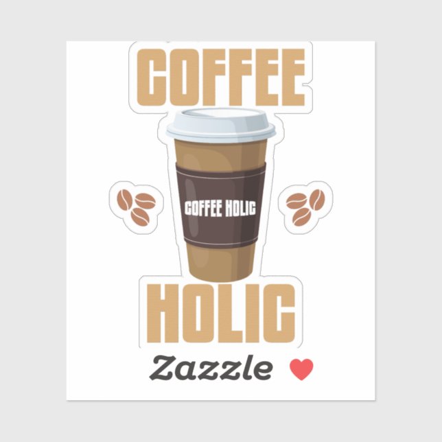 Sticker Café Holic (Feuille)