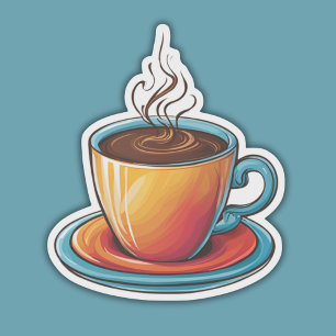 Sticker Café vapeur