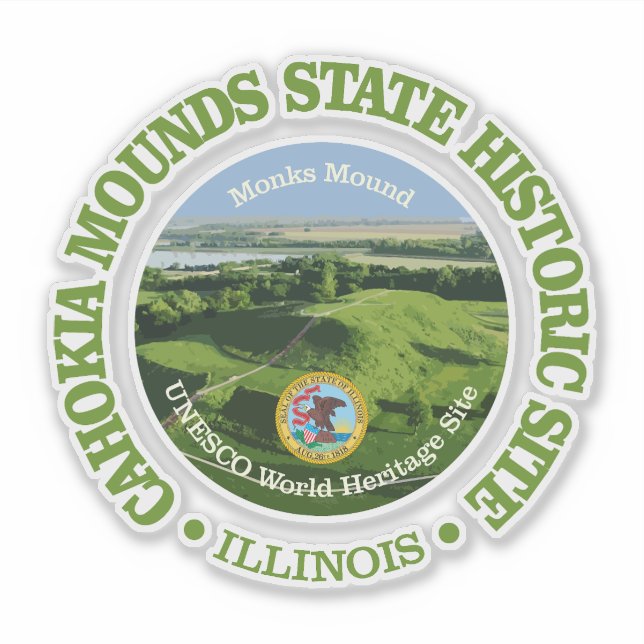 Sticker Cahokia Mounds SHS (Devant)