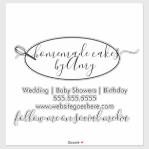 Sticker Cake Whisk Circulaire Logo Boulangerie Voiture d'a