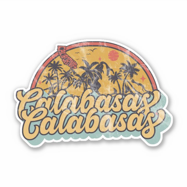 Sticker Calabasas, Californie (Devant)