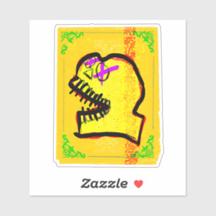 Sticker Calavera Skull Day of the Dead NFT Art