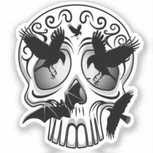 Sticker Calaveras décoratives Halloween
