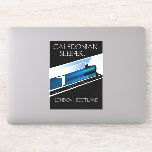 Sticker Caledonian Sleeper London Ecosse affiche voyage