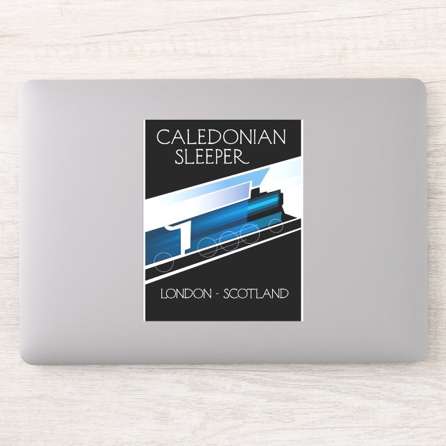 Sticker Caledonian Sleeper London Ecosse affiche voyage (Ordinateur)