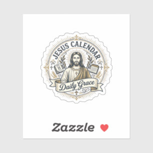 Sticker Calendrier de Jésus Grâce quotidienne Calendrier d