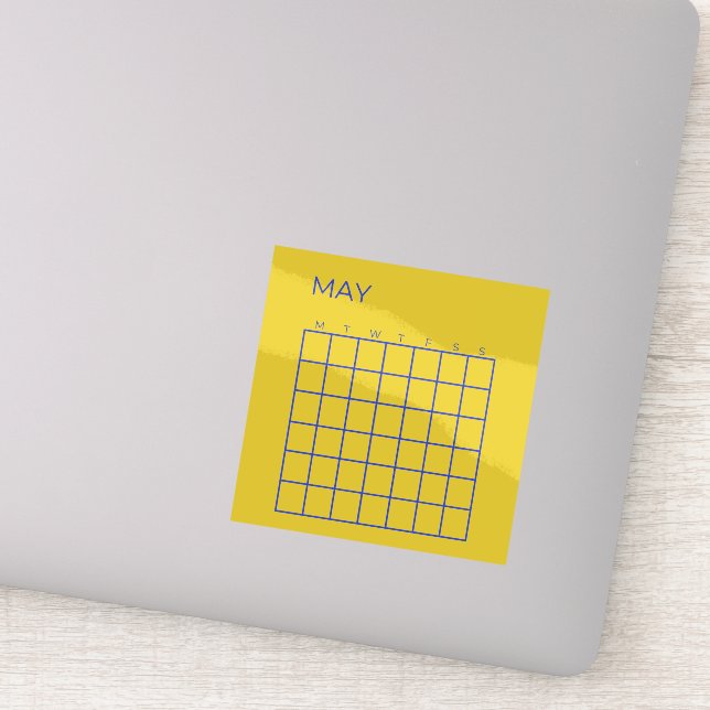 Sticker Calendrier de mai de la Marine Lime non daté pour  (Détail)