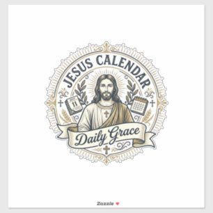 Sticker Calendrier Jésus Grâce quotidienne Calendrier Jésu