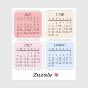 Sticker Calendrier Micro 2026 Bullet Journal Bujo Planific