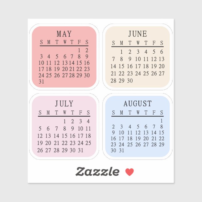 Sticker Calendrier Micro 2026 Bullet Journal Bujo Planific (Feuille)