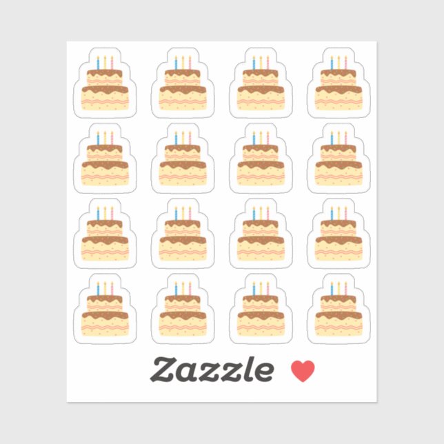 Sticker Calendrier planificateur de rappel de fête d'anniv (Feuille)