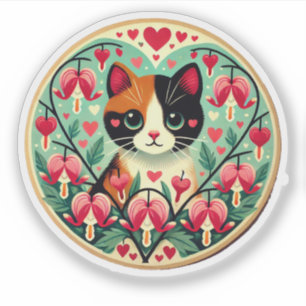 Sticker Calico Chat amour