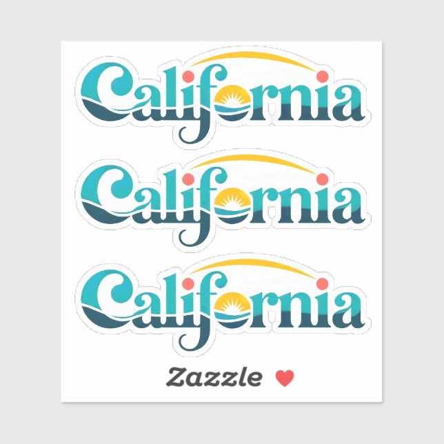 Sticker Californie (Feuille)