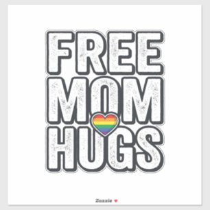 Sticker Câlins gratuits de maman Fierté Cœur Vintage Desig