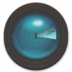 Sticker Calmar géant sur navire Sonar Monster gothique Nau