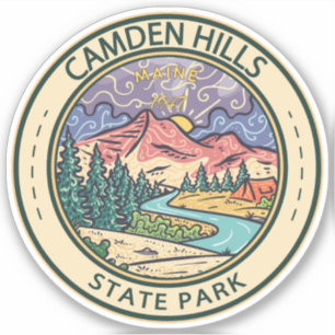 Sticker Camden Hills State Park Maine Badge