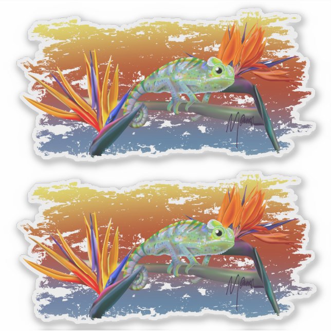 Sticker Caméléon  (Devant)