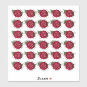 Sticker Camellia rouge