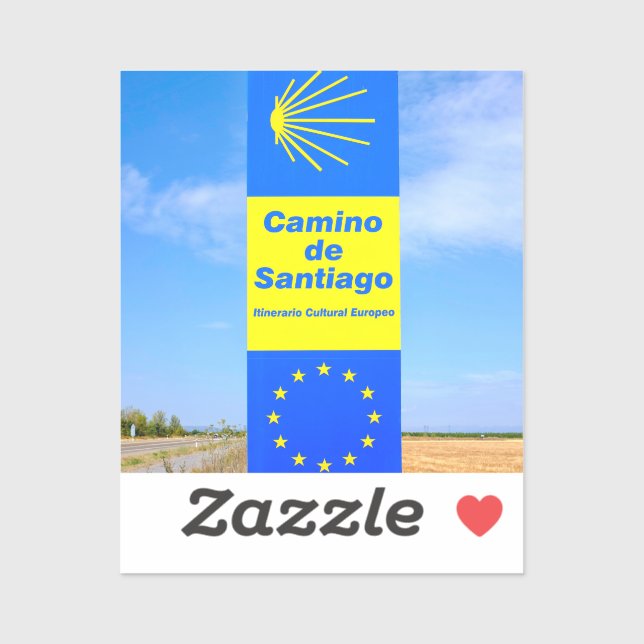 Sticker Camino de Santiago (Feuille)