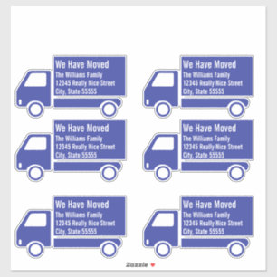 Sticker Camion de déménagement que nous avons déplacé