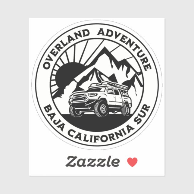 Sticker Camion de la Basse Californie du Sud (Feuille)