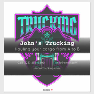 Sticker Camionnage Société de transport publicité commerci