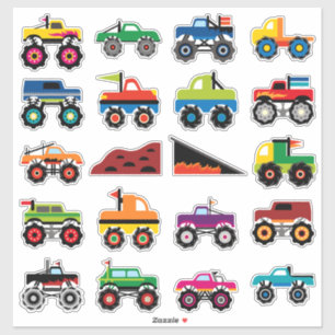 Sticker Camions Monster Enfants