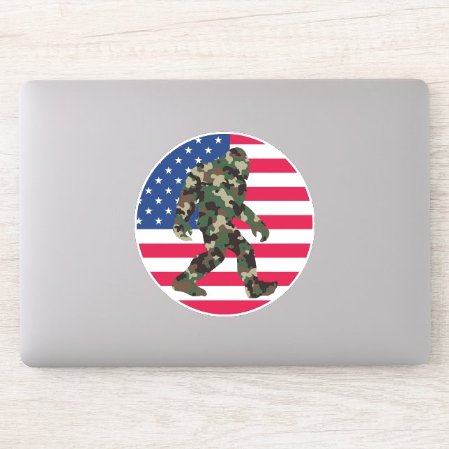 Sticker Camo Bigfoot Sasquatch (Ordinateur)