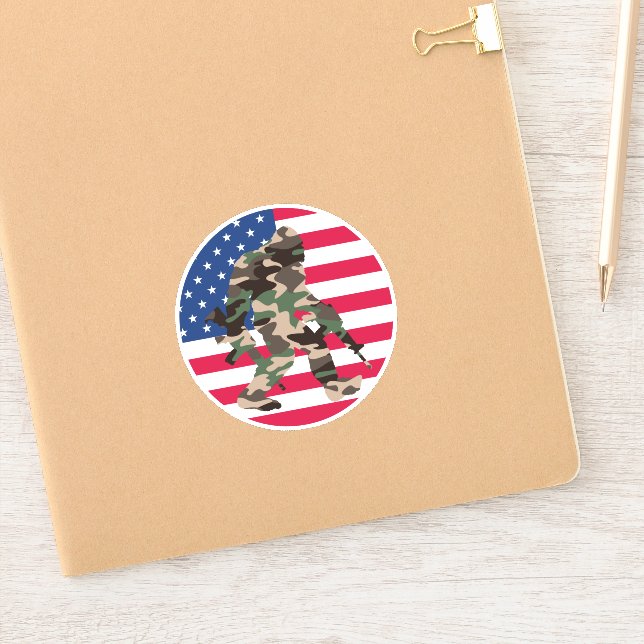 Sticker Camo Bigfoot Sasquatch (Carnet)