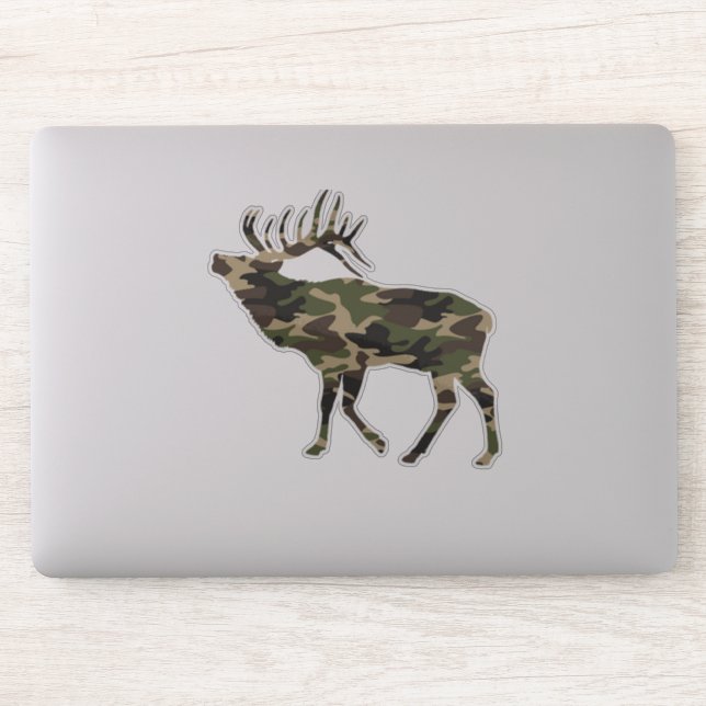 Sticker Camo Bull Elk (Ordinateur)