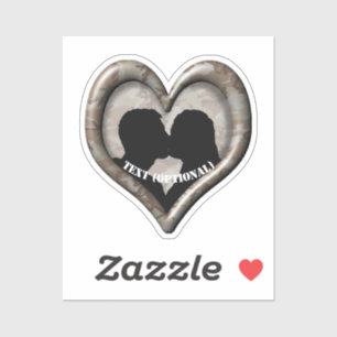 Sticker Camouflage du désert de Coeur Couple