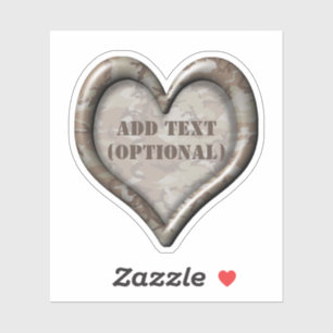 Sticker Camouflage du désert du coeur