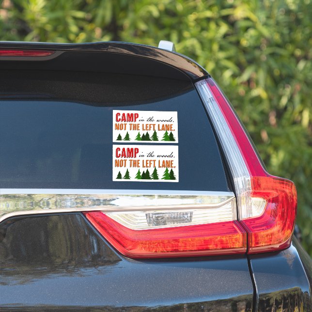 Sticker Camp dans les bois pas la voie de gauche (Côté voiture)