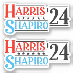 Sticker Campagne rétro Harris Shapiro 2024