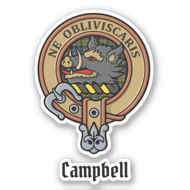 Sticker Campbell Crest (Devant)