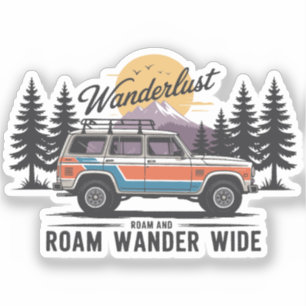 Sticker Camper de dédortoir - Roam Wander Large