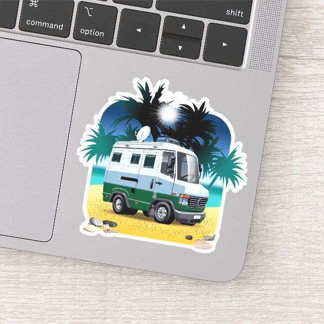 Sticker Camper de dessin (Détail)