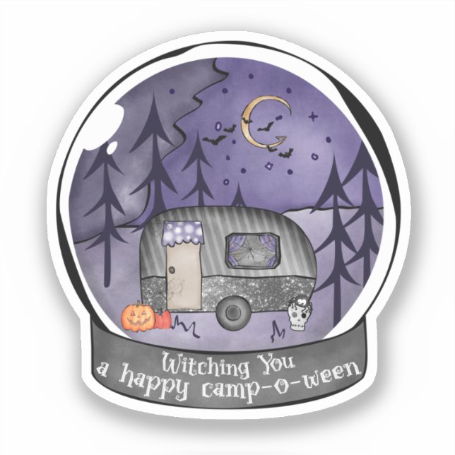 Sticker Camper d'Halloween en Snowball (Recto)