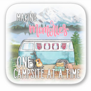 Sticker Camping Making Memories Terrain de camping Camionn